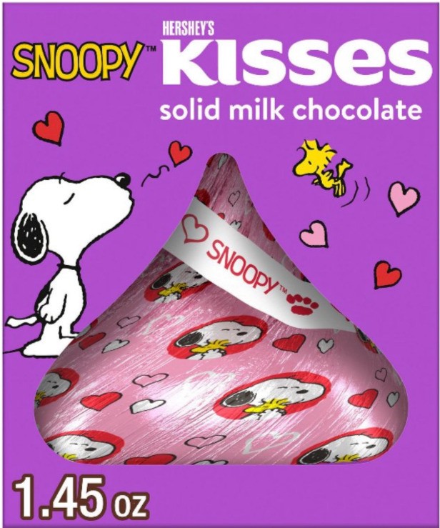 Kisses Snoopy & Friends Milk Chocolate, Valentine's Day, 1.45oz - Bellso
